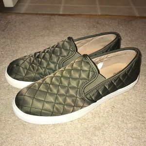 Mossimo Olive Green Slip Ons Size 8.5